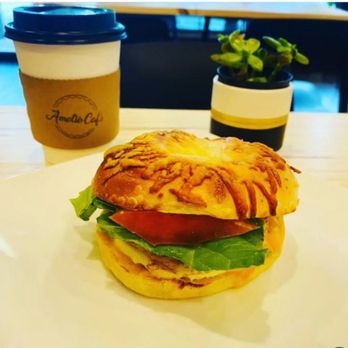 Amelie cafe - Egg Sandwiches Bagel Near Me New Coffee Shop Energy Drinks New York Bagel Coffee Michigan Avenue - Bagels Near Me - Oak Park, Illinois