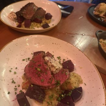 L'Affaire Est Ketchup - Beef dish. Was good but needed sauce of some kind. Too many beets for my taste - French Near Me - Quebec City, Quebec