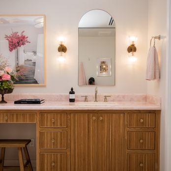 Cavalier Builders - Pink Onyx Bathroom - General Contractors Near Me - Woodland Hills, California