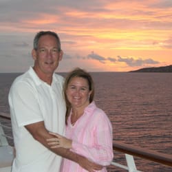 Leave It To Mel - Steve and Mel off the coast of Roatan Island, Honduras on the Seabourn Legend.