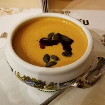 Restaurant Löwenbräu - You must try the Pumpkin soup ... And I hate pumpkin. - Bavarian Near Me - Baden-Baden, BW