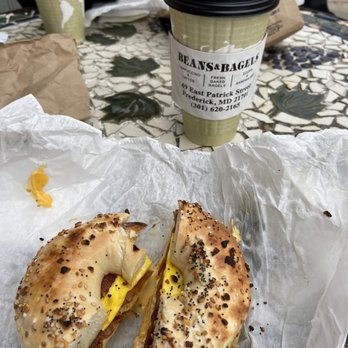 Beans & Bagels - Bacon Egg and Cheese - Coffee & Tea Near Me - Frederick, Maryland