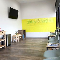 Shiny Smiles Pediatric Dentistry - Coffee station and entertainment area