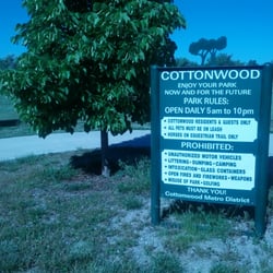 Cottonwood Park West - East Park Entrance