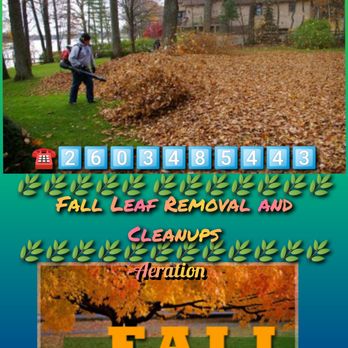 Aydens Lawn Care - Call us for a free estimate 2603485443
Fall Yard clean ups - Lawn Services Near Me Aydens Lawn Care - Call us for a free estimate 2603485443
Fall Yard clean ups - Lawn Services Near Me