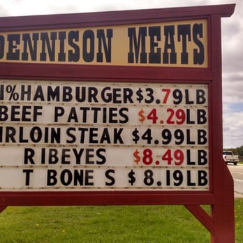 Dennison Meat Locker - The sign outside Dennison Meat Locker! - Meat Shops Near Me - Dennison, Minnesota