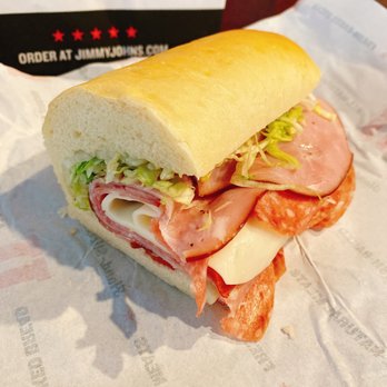 Jimmy John's - The Italian (#9), cut-in-half, no mayo, with easy hot peppers. - Fast Food Near Me - Draper, Utah Jimmy John's - The Italian (#9), cut-in-half, no mayo, with easy hot peppers. - Fast Food Near Me - Draper, Utah
