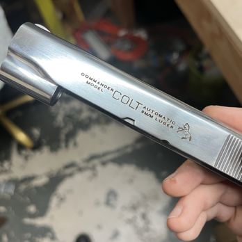 Trevor Ali Freelance - Colt 1911 slide restoration. Trevor re drew the Colt pony logo. - Graphic Design Near Me - Long Beach, California Trevor Ali Freelance - Colt 1911 slide restoration. Trevor re drew the Colt pony logo. - Graphic Design Near Me - Long Beach, California