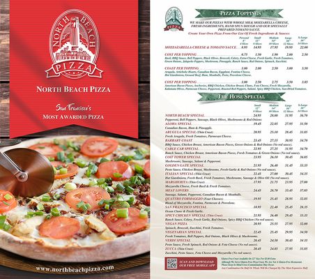 Menu photo 5 North Beach Pizza San Mateo, CA Menu photo 5 North Beach Pizza San Mateo, CA