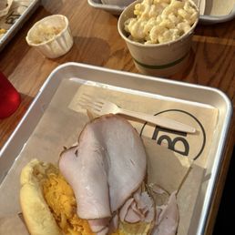 Smoked turkey and Mac and cheese Smoked turkey and Mac and cheese