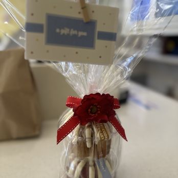Nothing Bundt Cakes - Double Bundtlet Tower, added ribbon and small flower. - Bakeries Near Me - Pasadena, California