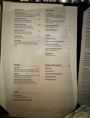 Menu photo 3 Dickie Brennan's Steakhouse New Orleans, LA Menu photo 3 Dickie Brennan's Steakhouse New Orleans, LA