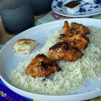 Chefika Cafe Mediterranean - Kids platter, which is chicken $18 - Mediterranean Near Me - Dallas, Texas