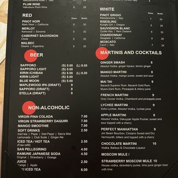 Sushi Nova - menu - Sushi Bars Near Me - Chicago, Illinois