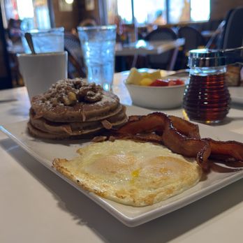 Toasted Gastrobrunch - Got the Pancake Combo and the bacon is incredible. The pancakes were the coffee cake and they are awesome! - Breakfast & Brunch Near Me - Las Vegas, Nevada Toasted Gastrobrunch - Got the Pancake Combo and the bacon is incredible. The pancakes were the coffee cake and they are awesome! - Breakfast & Brunch Near Me - Las Vegas, Nevada