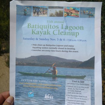 Batiquitos Lagoon Foundation - Yearly batiquitos cleanup kayak trip is coming! Unique opportunity to kayak in this nature preserve - Community Service/Non-Profit Near Me - Carlsbad, California Batiquitos Lagoon Foundation - Yearly batiquitos cleanup kayak trip is coming! Unique opportunity to kayak in this nature preserve - Community Service/Non-Profit Near Me - Carlsbad, California