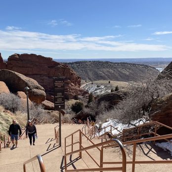 Red Rocks Amphitheatre - North stairs up to theater - Music Venues Near Me - Morrison, Colorado Red Rocks Amphitheatre - North stairs up to theater - Music Venues Near Me - Morrison, Colorado