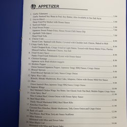 Sapporo Ramen - Menu