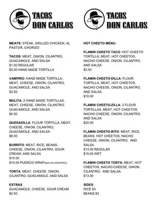 Menu photo 5 Tacos Don Carlos Napa, CA Menu photo 5 Tacos Don Carlos Napa, CA