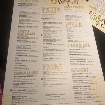 Bravo! Italian Kitchen - Menu - Italian Near Me - Fredericksburg, Virginia