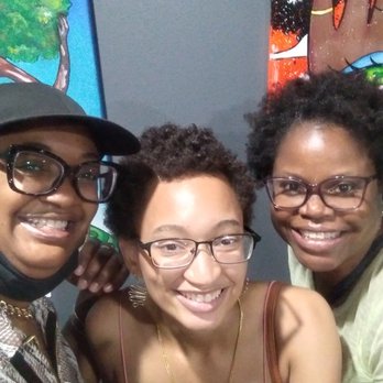 Primary Paint Party - Me and some new friends I met at an exhibition - Art Galleries Near Me - Houston, Texas