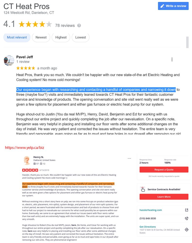 Slide of CT Heat Pros of Northeast Connecticut