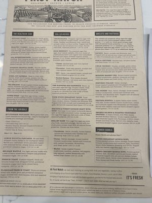 Menu photo 5 First Watch Charleston, WV