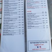 Photo of Bogart's Cafe - Honolulu, HI, United States. The menu as of November 25, 2022. Note: cash prices on the left &amp; credit card prices on the right.