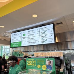 Harriett's Hamburgers - Menu and interior
