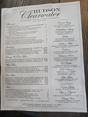 Menu photo 3 Hudson Clearwater New York, NY Menu photo 3 Hudson Clearwater New York, NY