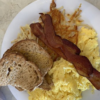 Ellen's Kitchen - Early bird with added egg, bacon, hash browns and wheat toast - Diners Near Me - Neptune Beach, Florida Ellen's Kitchen - Early bird with added egg, bacon, hash browns and wheat toast - Diners Near Me - Neptune Beach, Florida