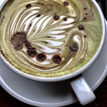 Sawada Coffee - Military Latte (looks pretty but does not have much of a matcha flavor-Matcha Cortado was much better) - Coffee & Tea Near Me - Chicago, Illinois Sawada Coffee - Military Latte (looks pretty but does not have much of a matcha flavor-Matcha Cortado was much better) - Coffee & Tea Near Me - Chicago, Illinois