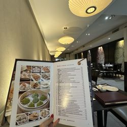 Interior + dim sum list.