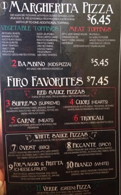 Menu photo 7 Firo Fire Kissed Pizza Lawton, OK Menu photo 7 Firo Fire Kissed Pizza Lawton, OK