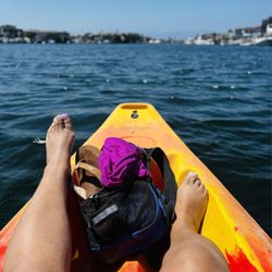 Everyday California Huntington Beach - Taking it all in and feeling safe in OEX kayaks!