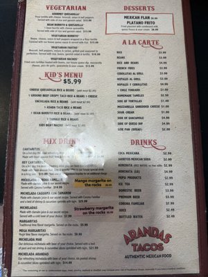 Menu photo 1 Arandas Tacos Branson, MO Menu photo 1 Arandas Tacos Branson, MO