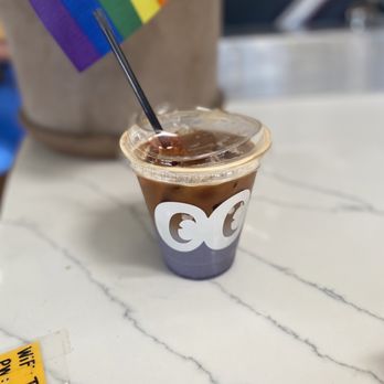 Good Time - Caramel Lavender ice coffee with oat milk - Coffee & Tea Near Me - Long Beach, California