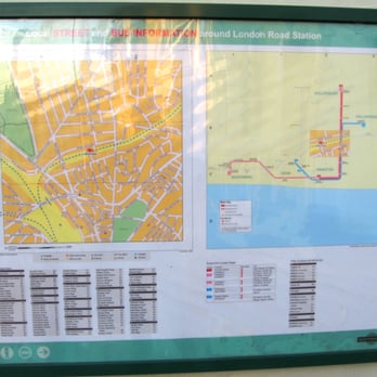 London Road Station - Information board at London Road (Brighton) station - Train Stations Near Me - Brighton, BNH
