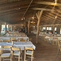 Wooden Nickel Ranch - Dining area with great old, old wood floor.