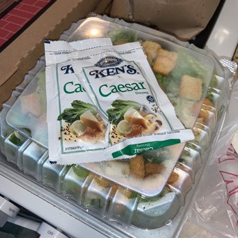 Rosaria Pizza - Caesar salad - they used mozzarella cheese instead of Parmesan! What?!?!? - Pizza Near Me - San Diego, California Rosaria Pizza - Caesar salad - they used mozzarella cheese instead of Parmesan! What?!?!? - Pizza Near Me - San Diego, California