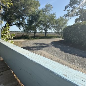 Ellis Creek Fish Camp - view from an outside booth - Seafood Near Me - Charleston, South Carolina