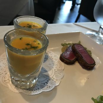 Chef Chai - butternut squash shooter and ahi katsu - Asian Fusion Near Me - Honolulu, Hawaii Chef Chai - butternut squash shooter and ahi katsu - Asian Fusion Near Me - Honolulu, Hawaii