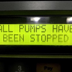 Chevron - Pumps stop at 9:30 PM