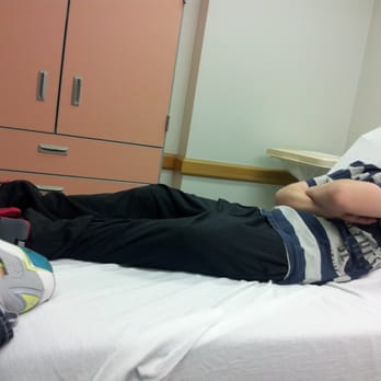 Akron Children's Hospital - no blanket no pillow.... but hes hangin in there~ - Hospitals Near Me - Akron, Ohio
