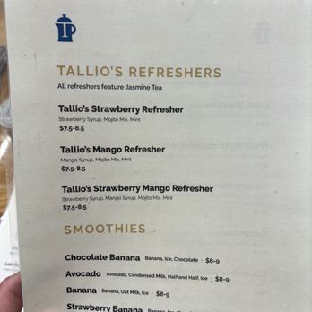 Tallio's Coffee & Tea - Menu - Coffee & Tea Near Me - San Francisco, California