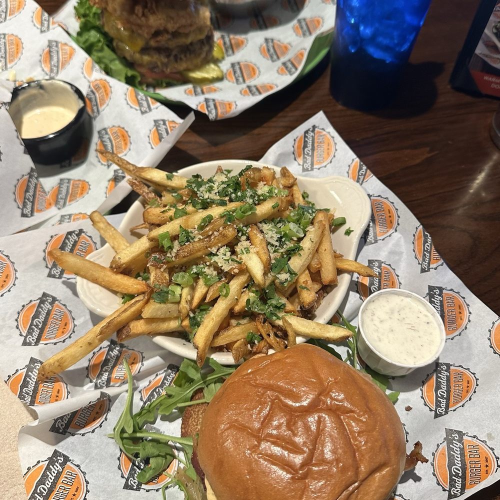 Bad Daddy's Burger Bar - Bistro Burger* Truffle Parmesan Fries - Burgers Near Me - Concord, North Carolina