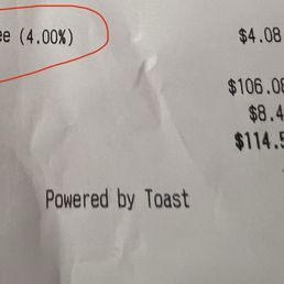 4% venue fee