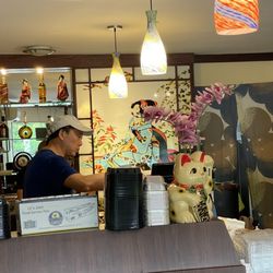 Yoshi Sushi & Teriyaki - Inside view of their dining and sushi counter