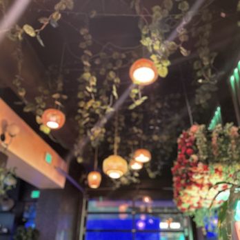 Good Vibes Cantina  - A glimpse of the space, very flowery and aesthetic - Bars Near Me - Baltimore, Maryland