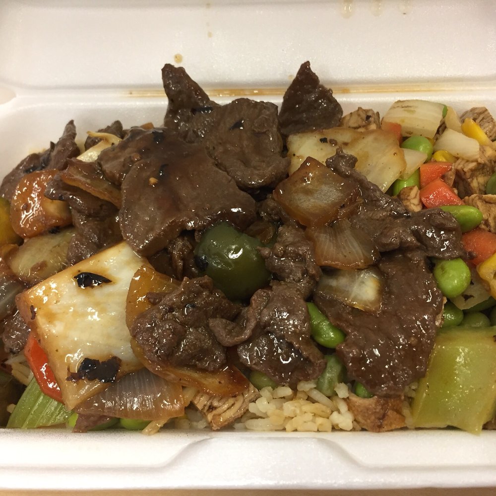 2 items, $10, beef and veggie 2 items, $10, beef and veggie